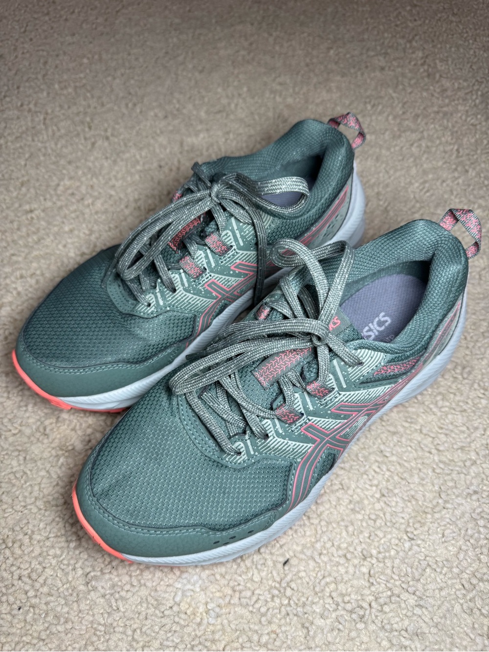 ASICS Women's Gel-Venture 9 Trail Running Shoes Ivy Papaya, Size 6.5